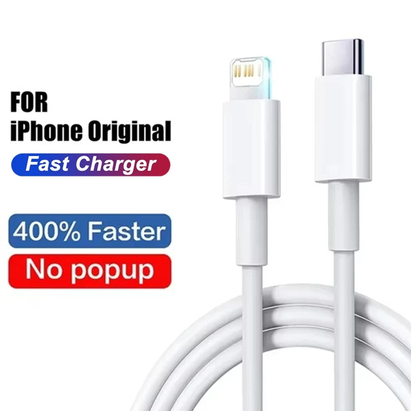 Câble de charge rapide d'origine pour iPhone, chargeur USB C Rine, 35W PD, 14, 8, 7 Plus, 13, 12, 11 Pro, XS Max, Poly X, 1m, 1.5m, 2m, 3m